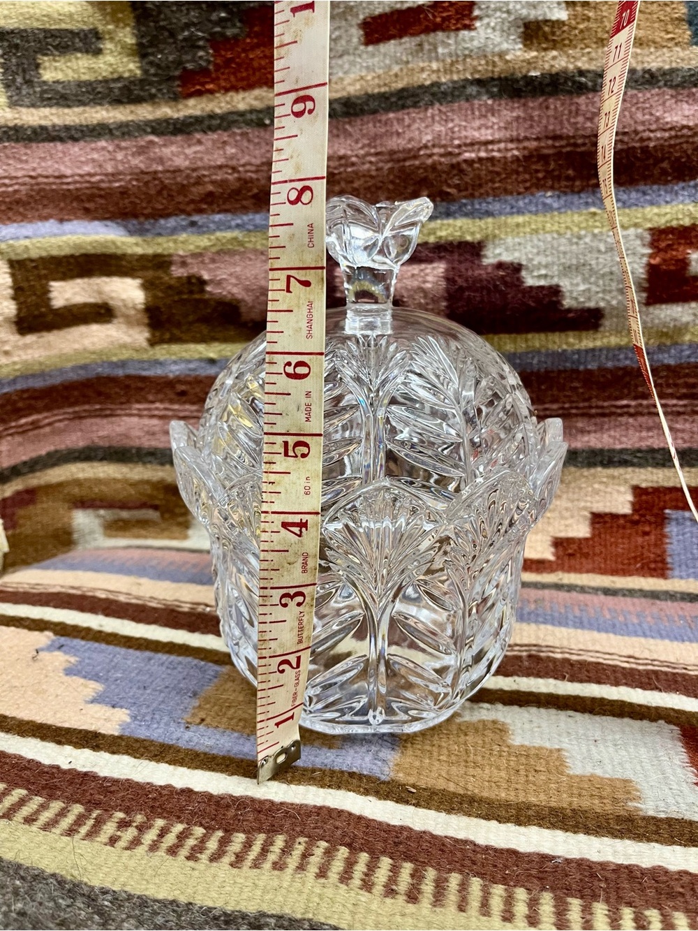 Fifth Avenue Cut 24% Crystal Lidded Candy Dish